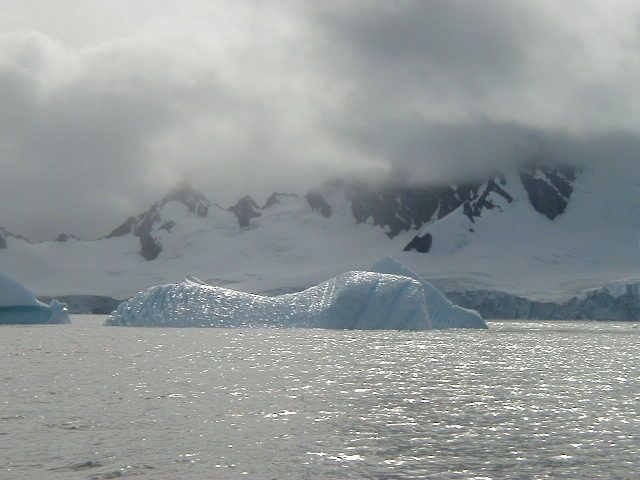 Iceberg in the fog