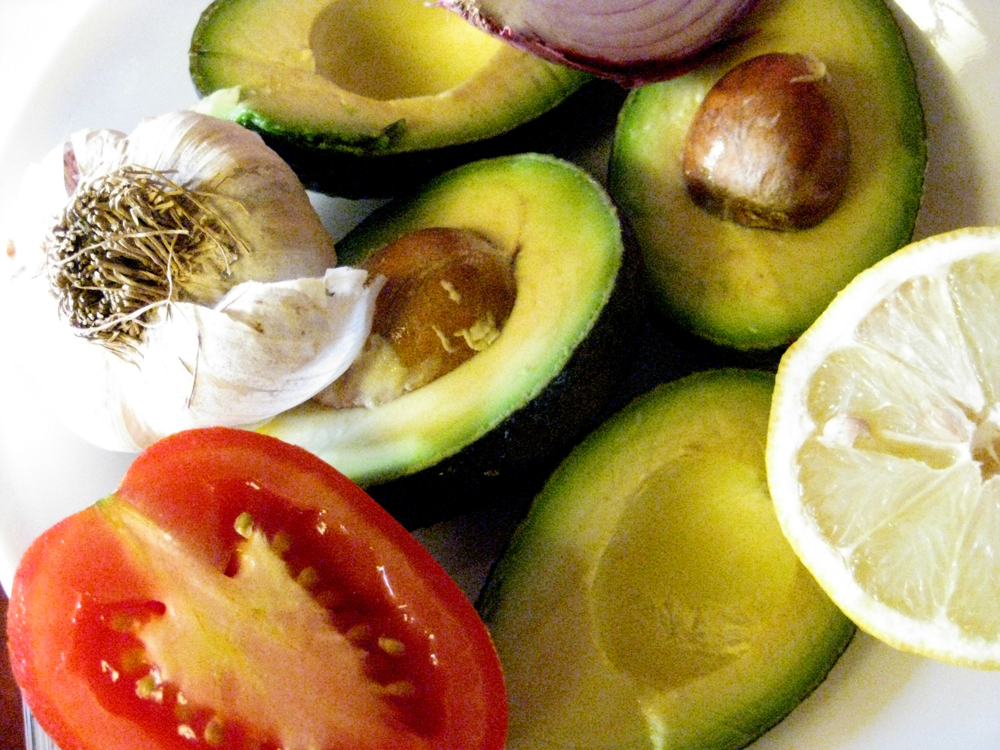 Avocados and other Guacamole Ingredients