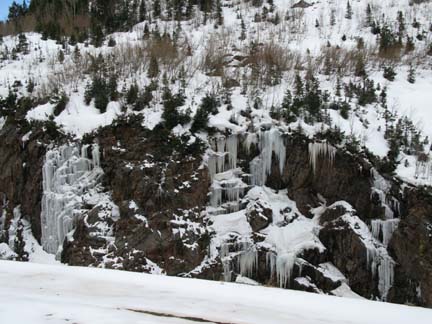 icy mountain side