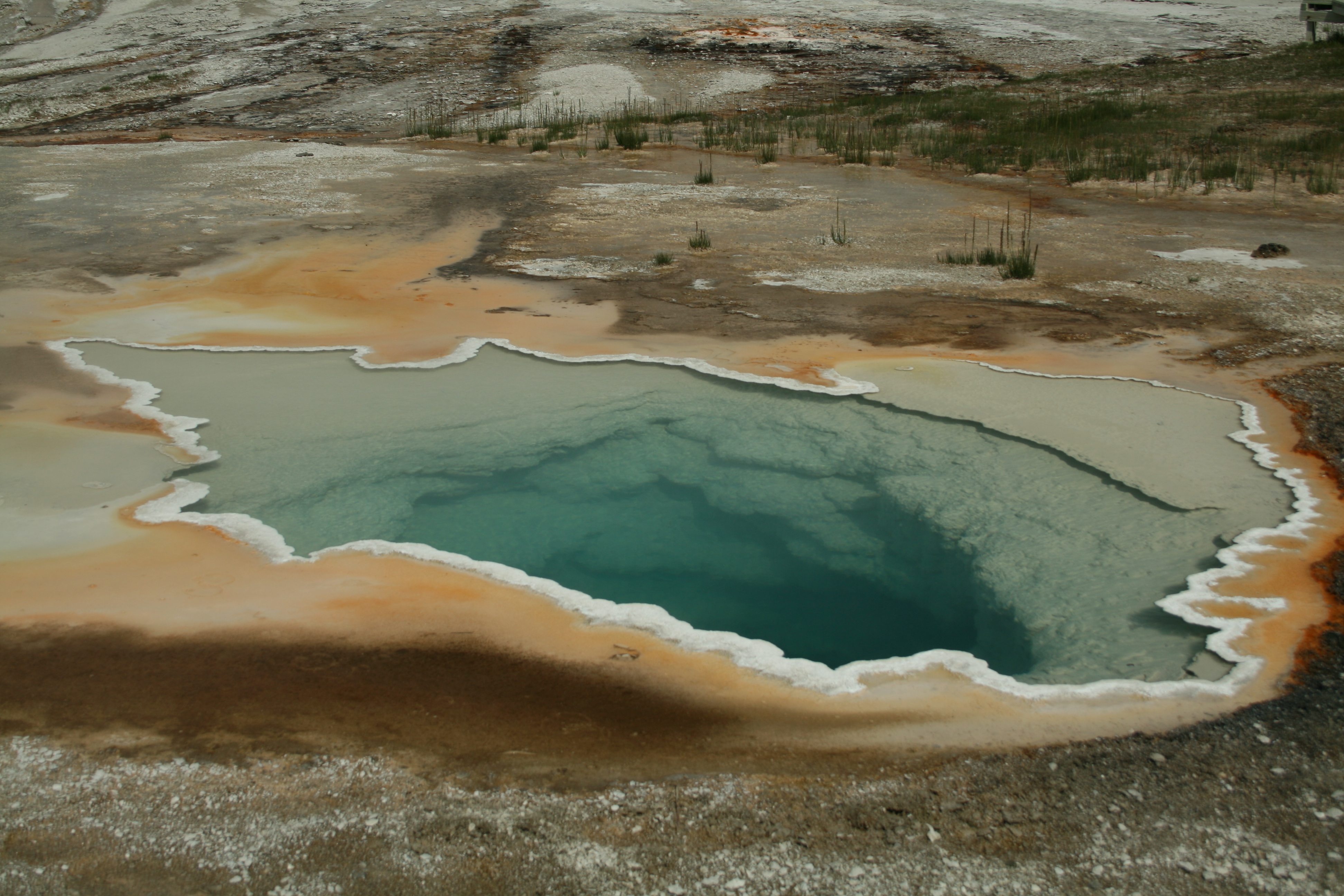 A hot geyser pool