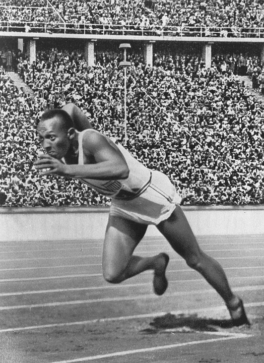 Jesse Owens at 1936 Olympics