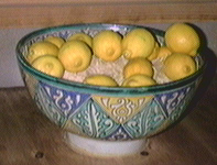 Lemons in a bowl