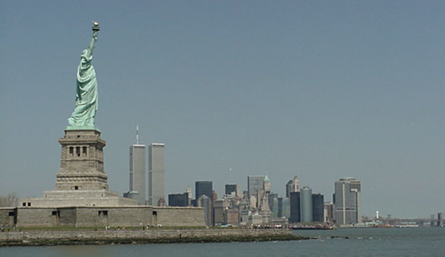 Liberty and skyline