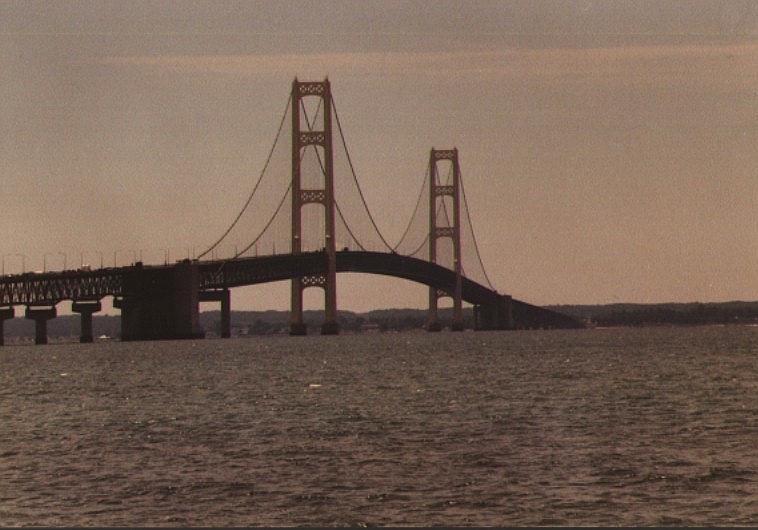 Mackinac Bridge at Dusk