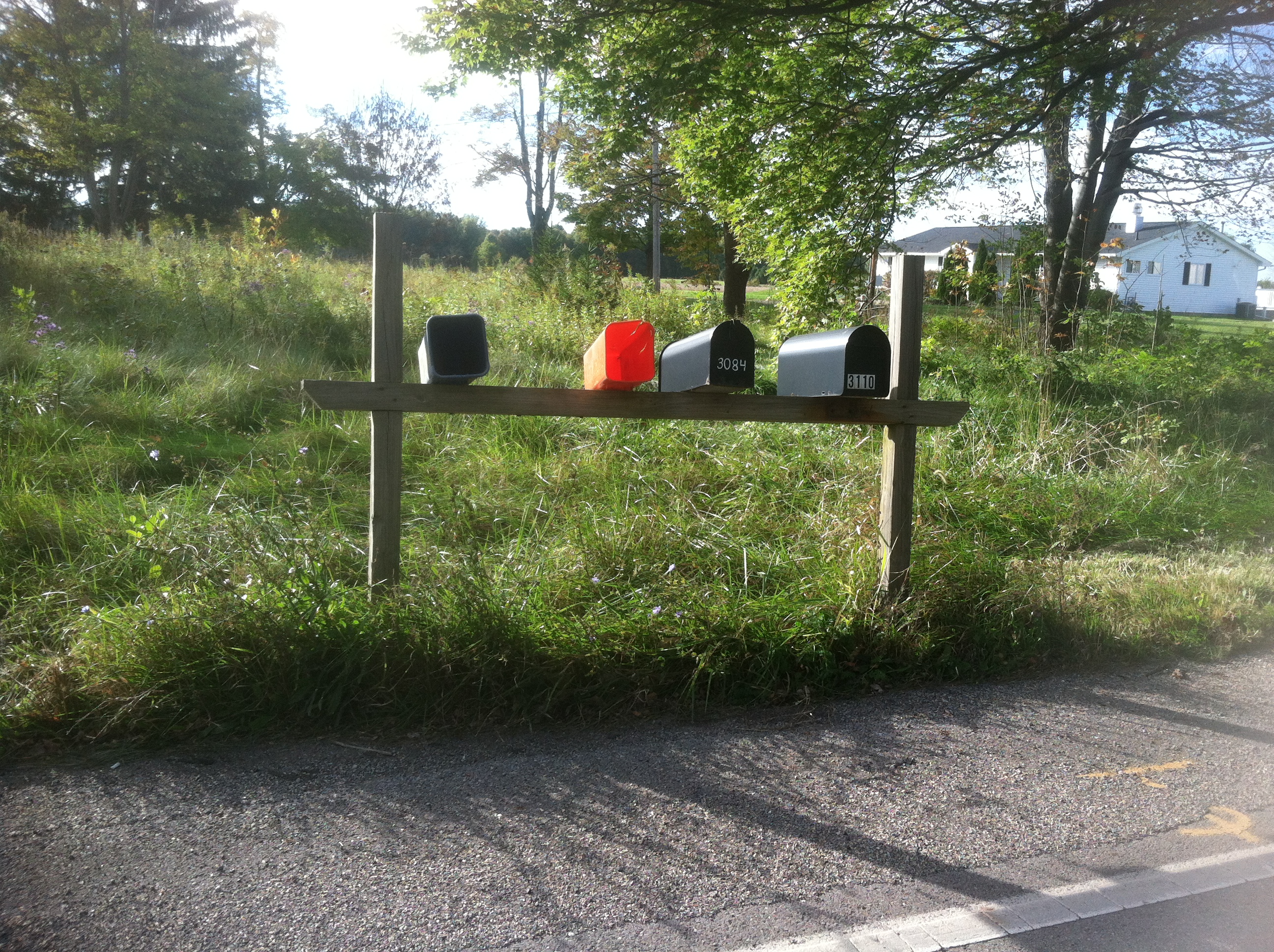 Mailboxes in the country