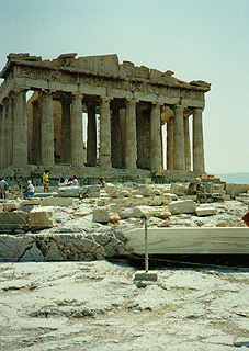 Parthanon in Athens, Greece