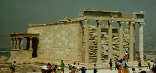 Ruins at Acropolis in Athens, Greece