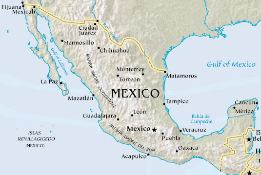 Map of Mexico