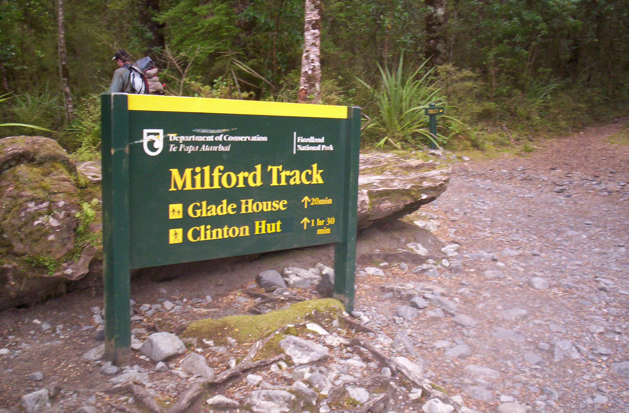 Milford Track Starting Sign