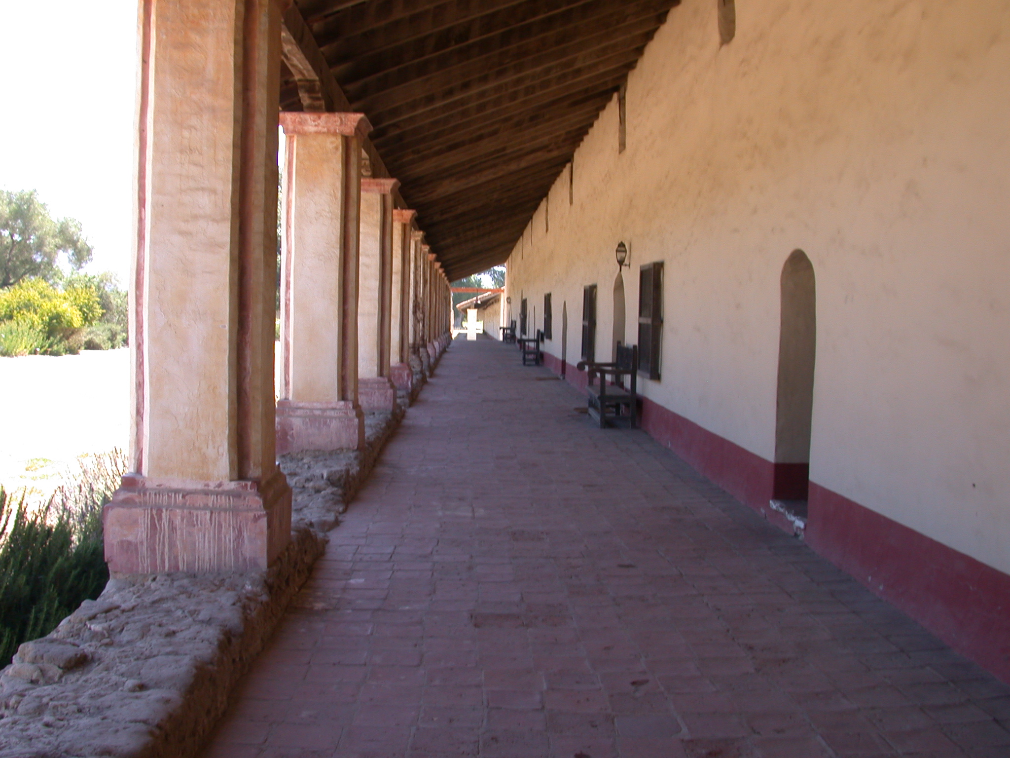 Hallways of the Padres Residence at Mission La Purisima Concepcion