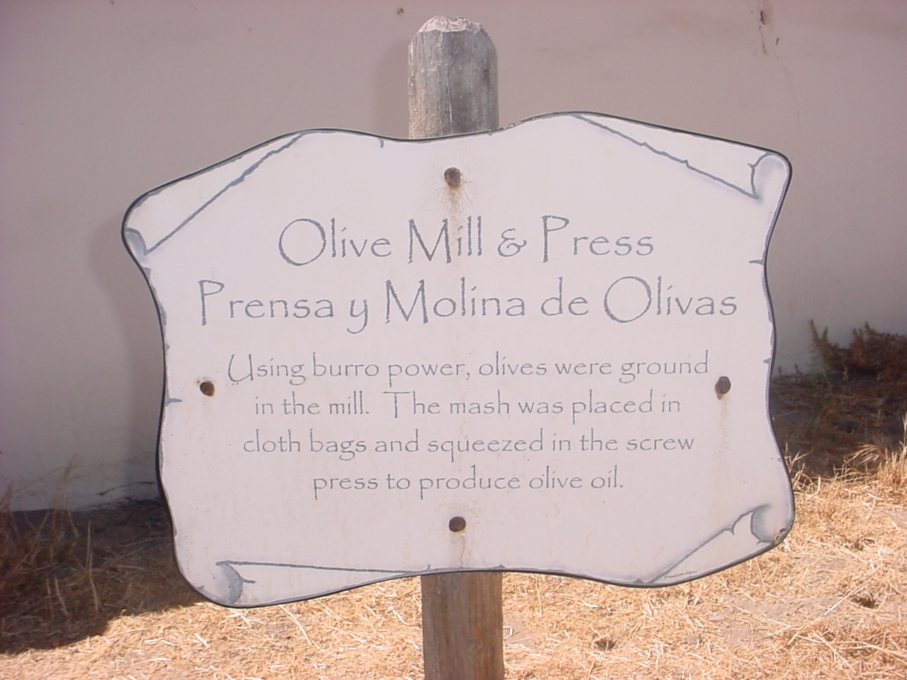 Olive Mill Sign