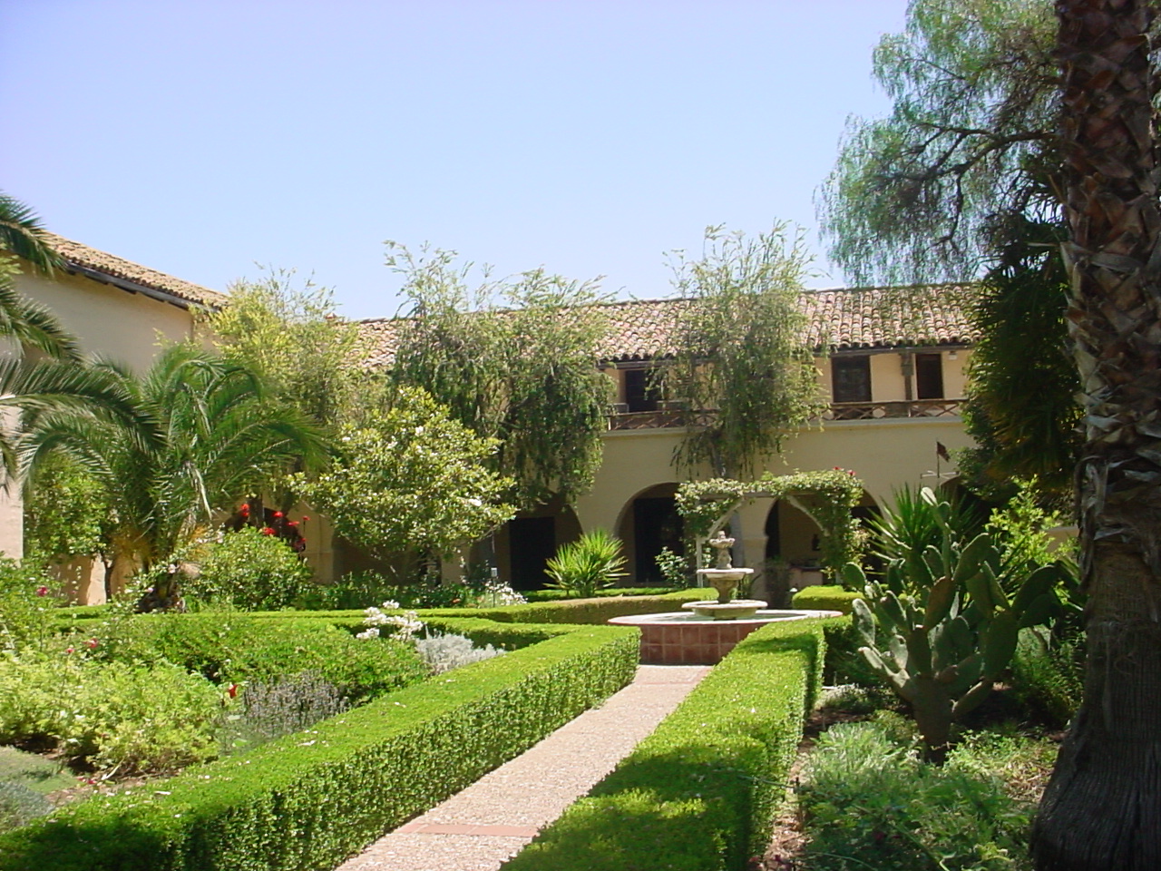 Garden at Mission Santa Ines Virgen y Martir - Mission of the Passes