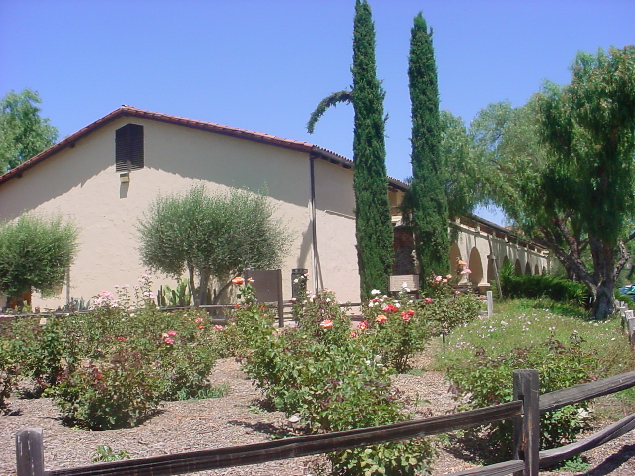 Rose Garden & living Quarters