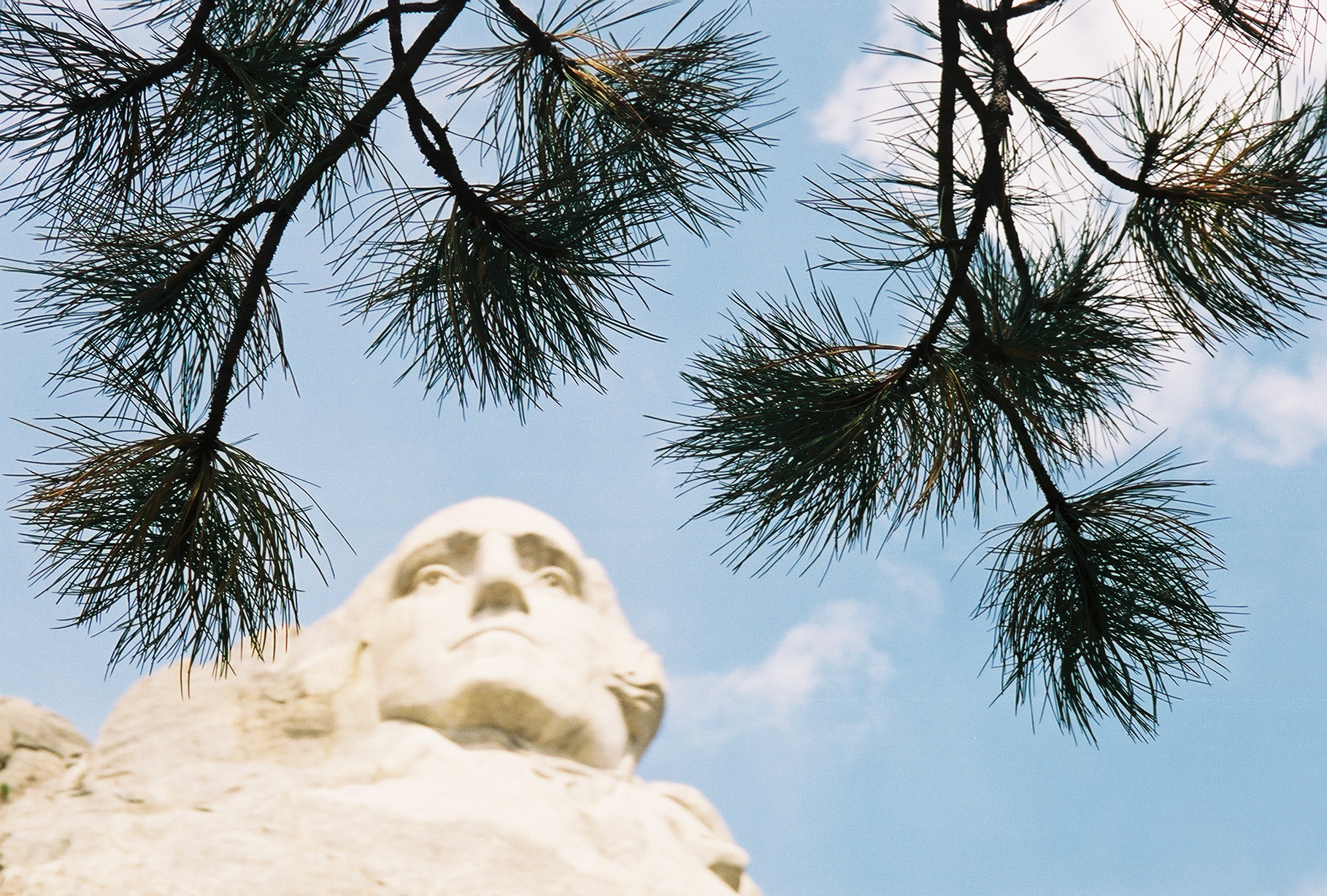 George Washington's face in Mt Rushmore