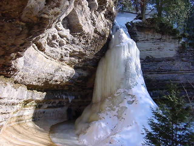 Munising Falls in Winter