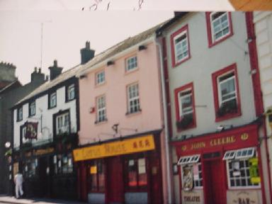 hazy street in Ireland