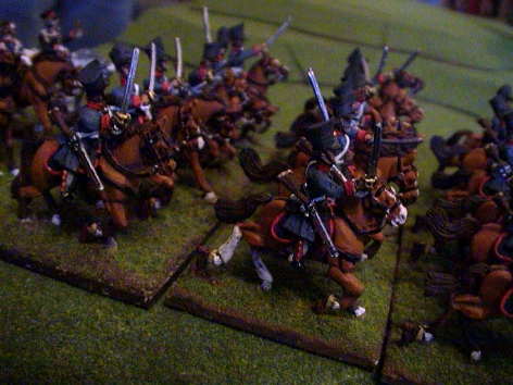 Napoleonic recreation using minature soldiers