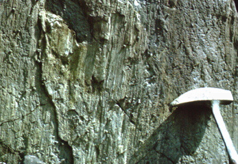 Slickensides due to faulting Taconic New York