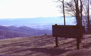 Shenandoah Valley from Skyline Drive Virginia