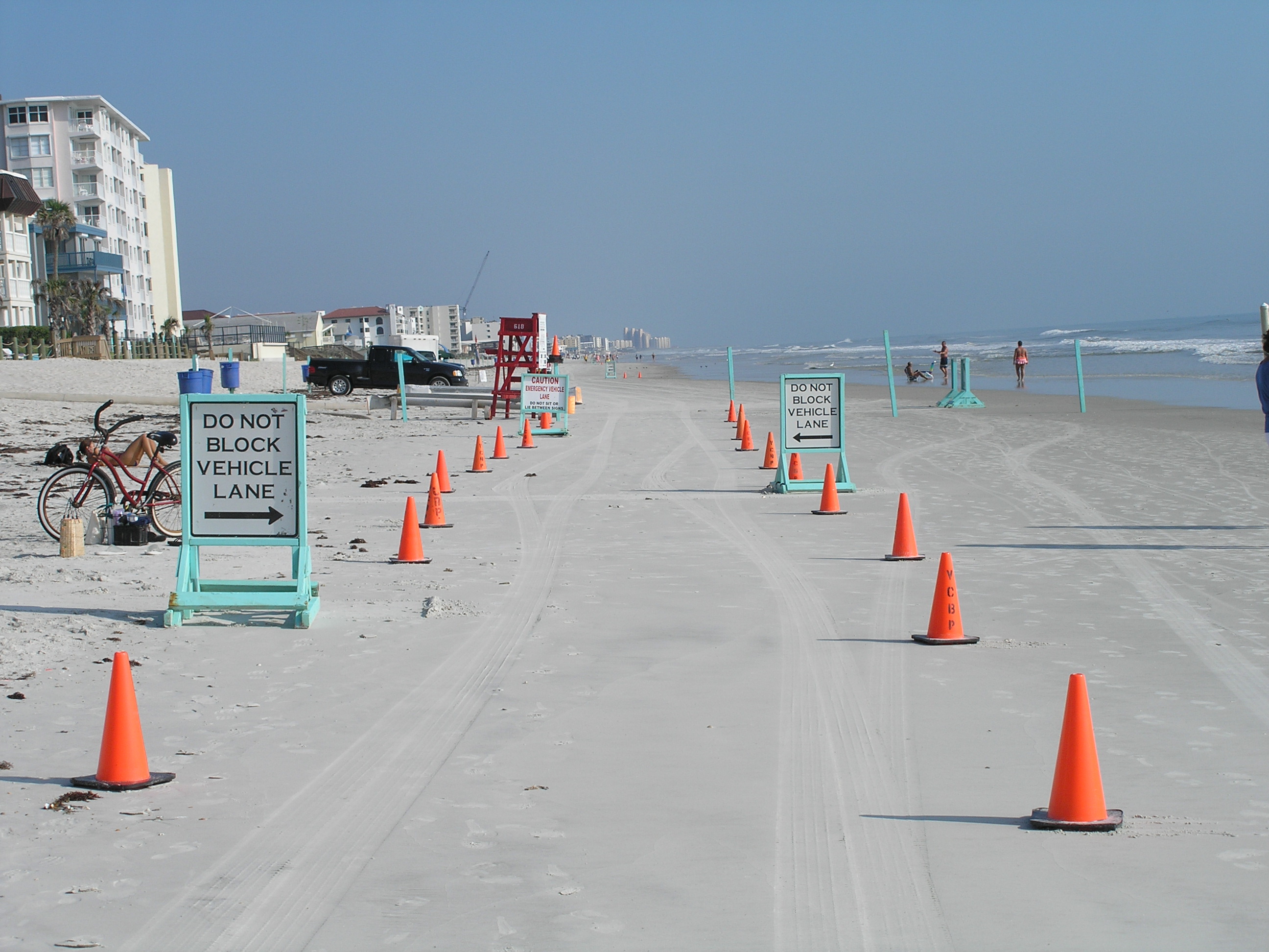 Driving on the beach