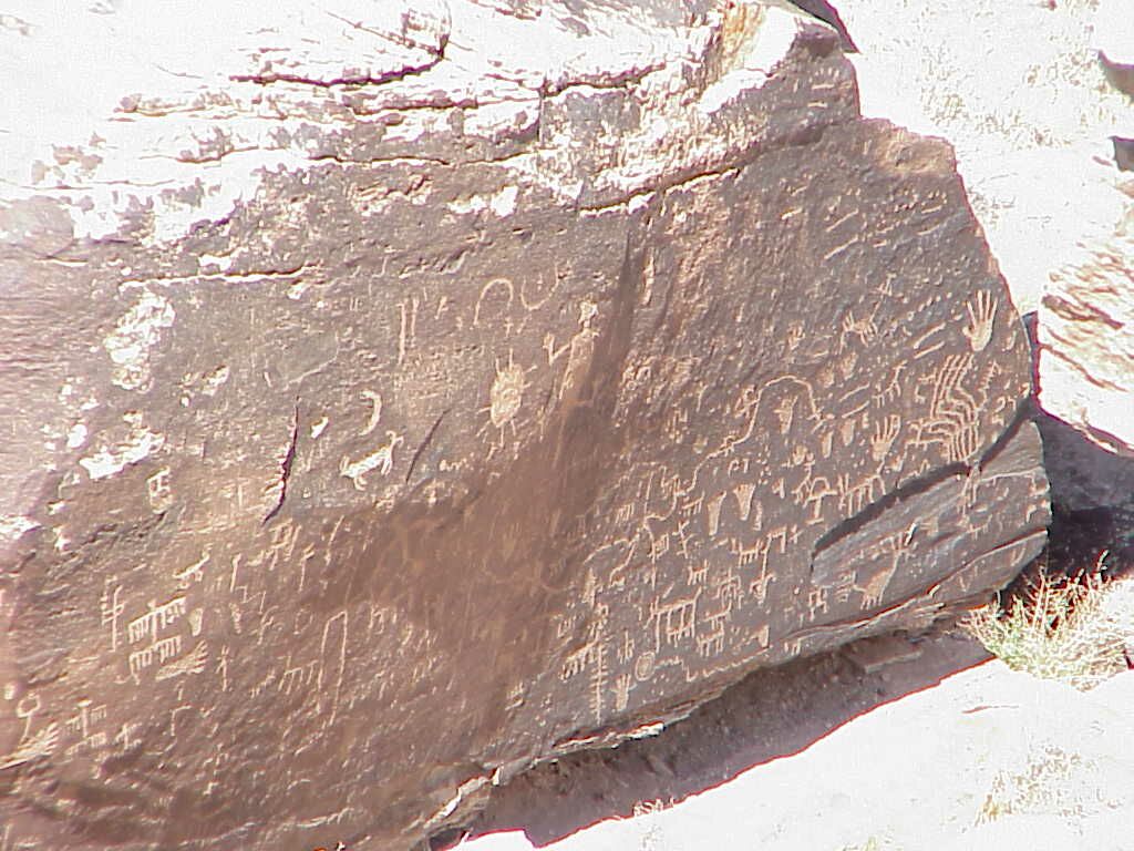 Rock at Newspaper Rock area