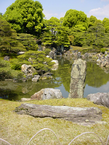 Japanese Garden at Honmaru Palace in Nijo-jo