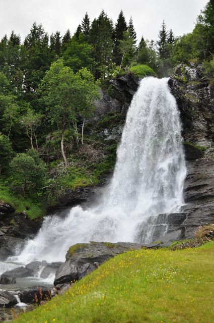 one of many beautiful waterfalls