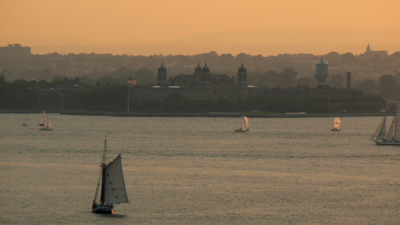 New York Harbor Sunset