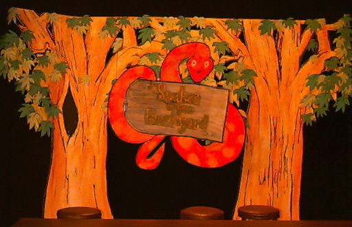 A set painted for a Television Production set in the Orange County Public Schools Television Studio.