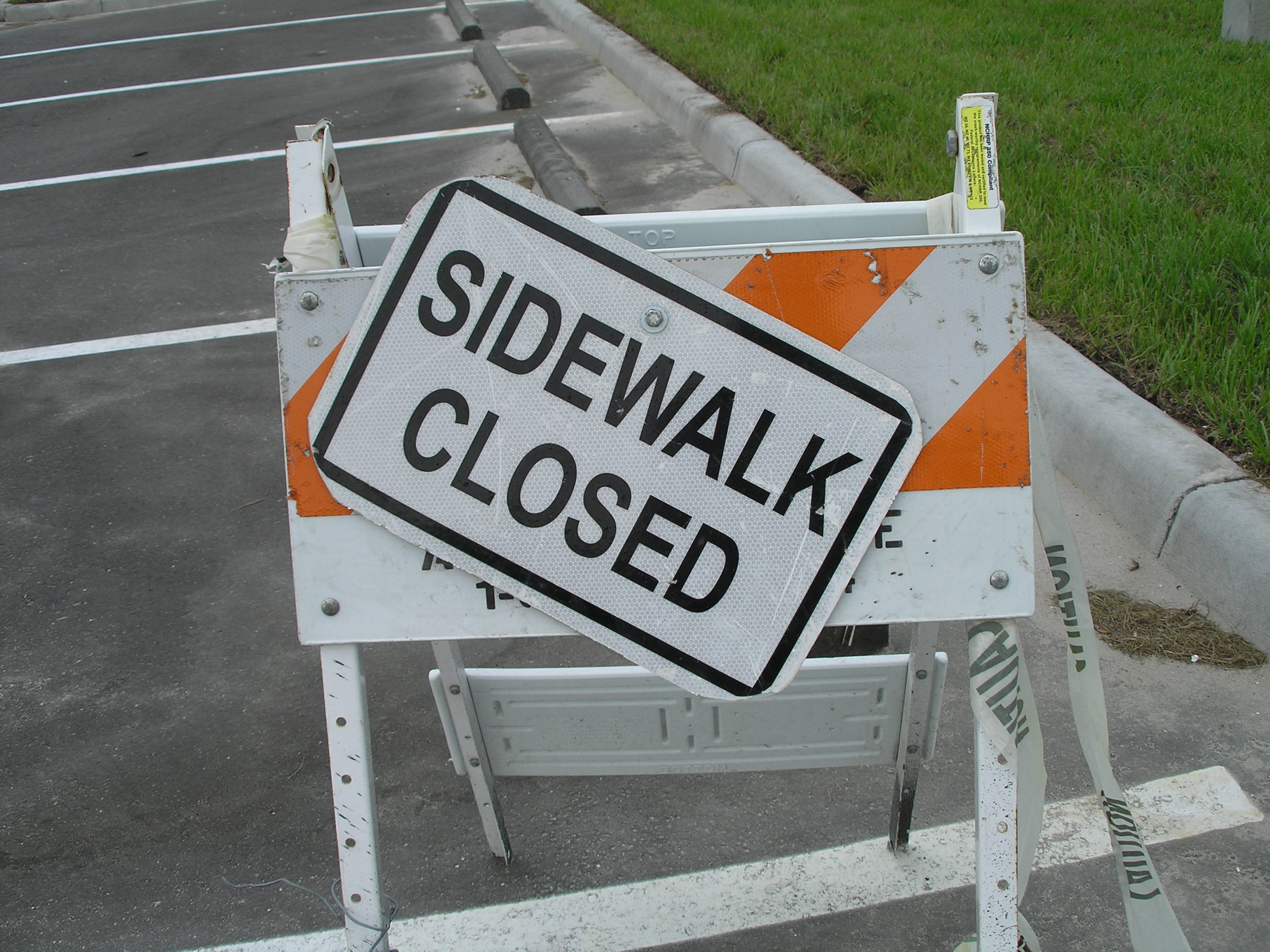 Sidewalk Closed