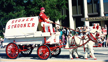 Oklahoma Sooners in the Citrus Bowl Parade in Orlando Florida