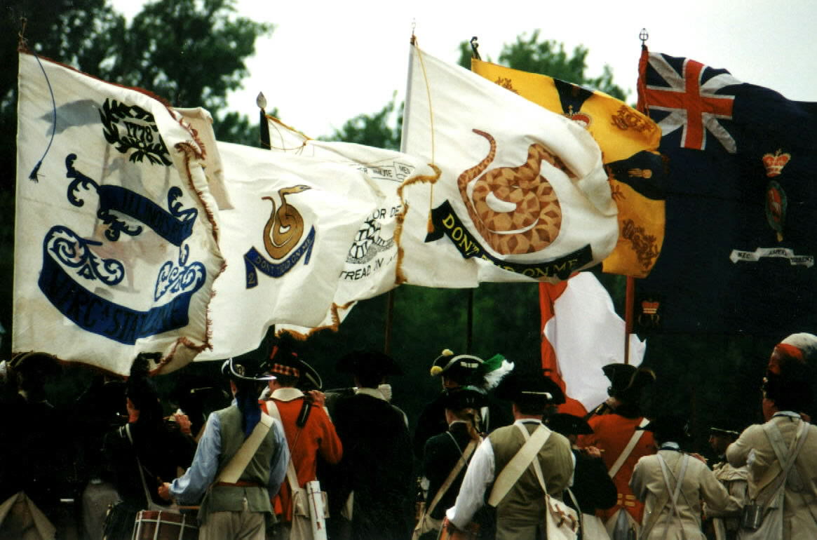 Variety of Colonial Era Flags