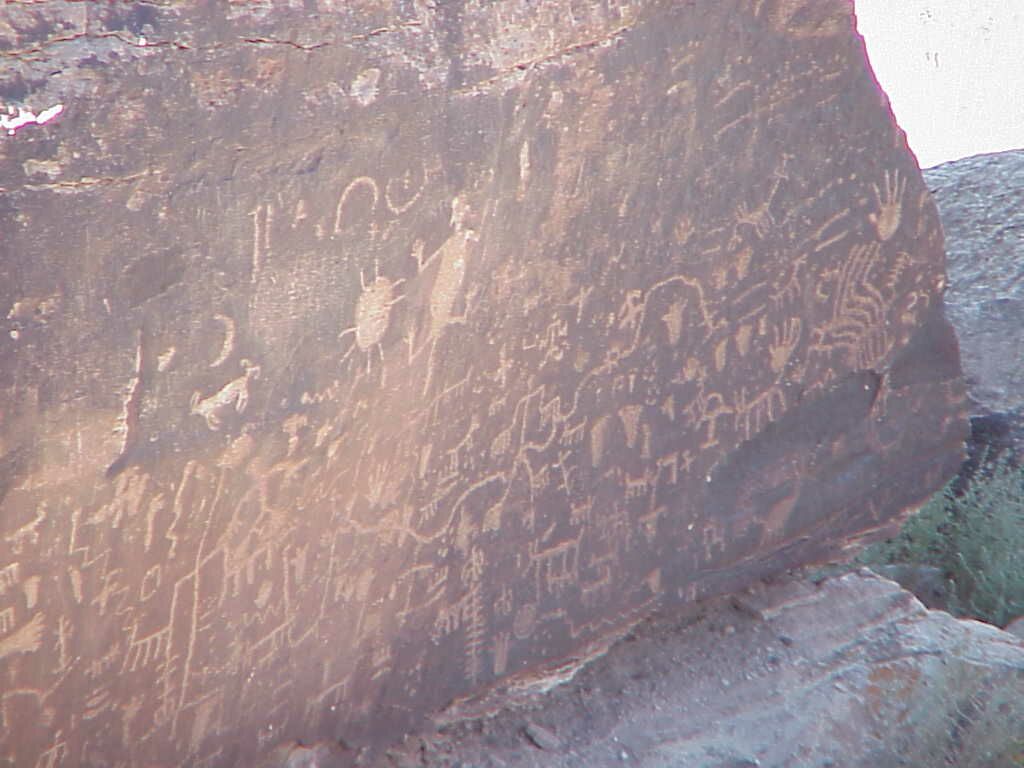 Figures on Newspaper Rock