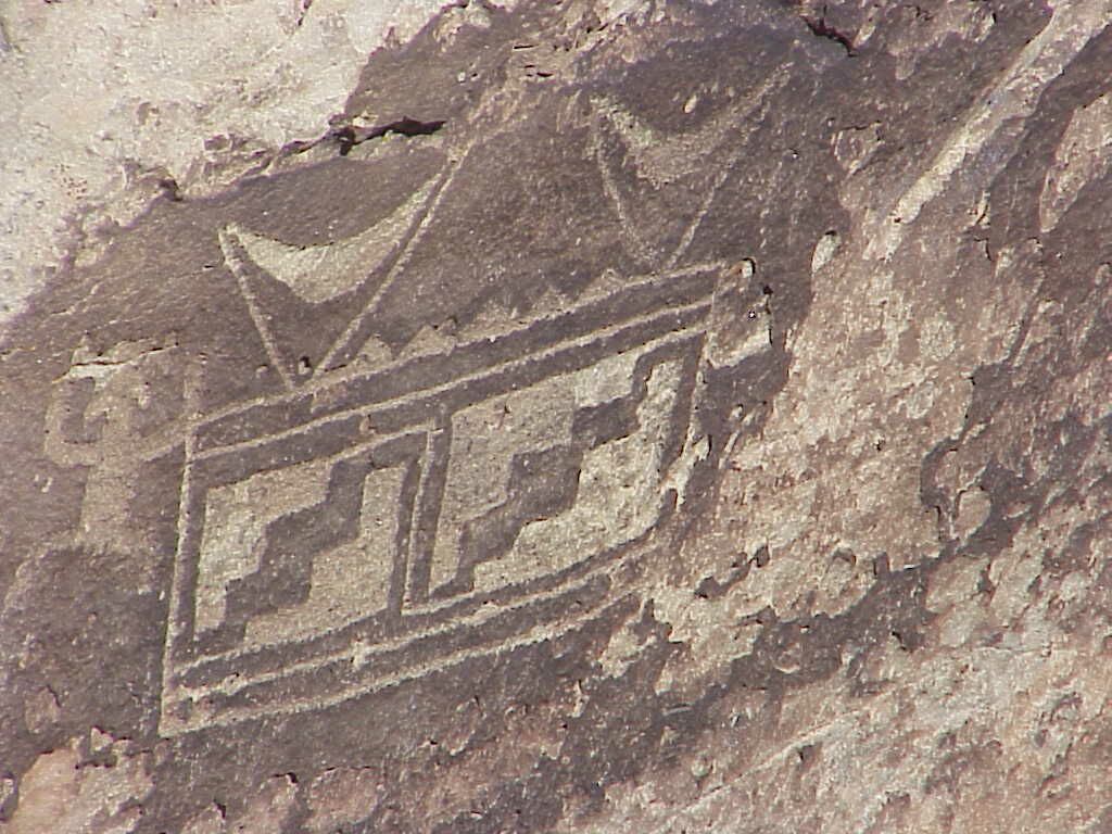 Weaving figure at Rio Puerco Pueblo