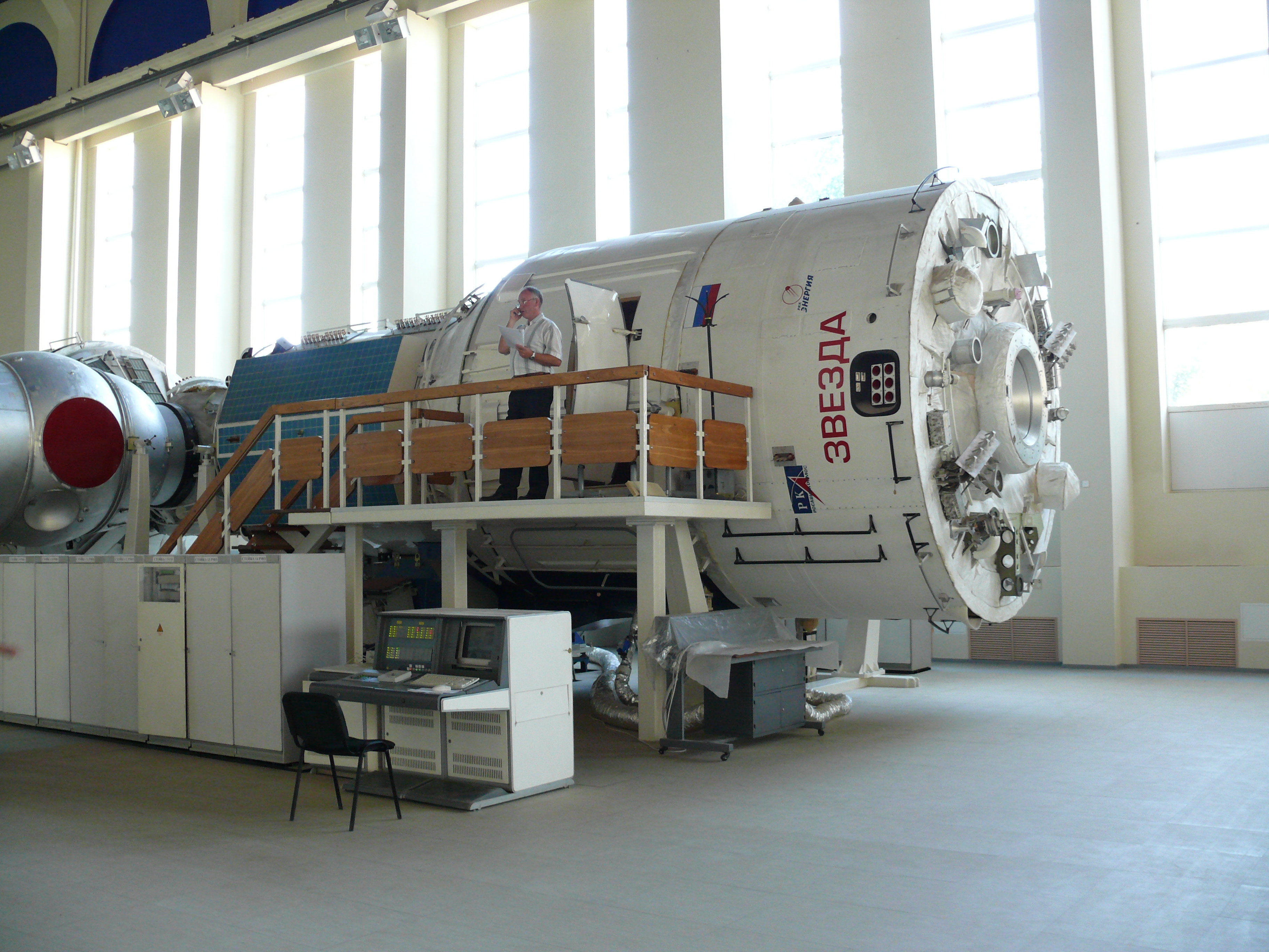 Full size mock up of the ISS Service Module (Zvezda) at the Star City training facility