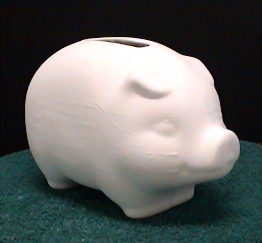 Ceramic pig bank