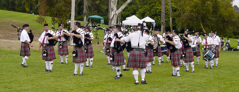 Pipe Band at the San Diego Highland Games