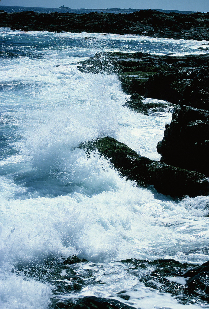 seashore, rocky shore