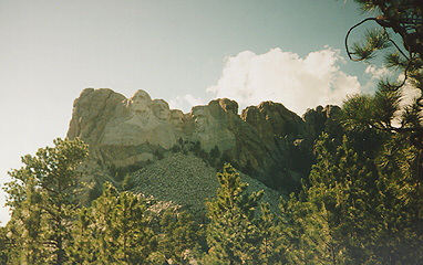 Mount Rushmore in South Dakota.