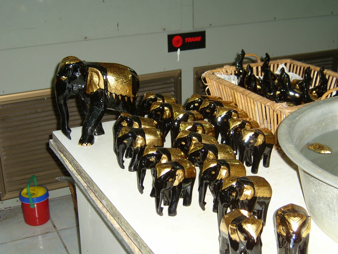 Lacquer Elephants