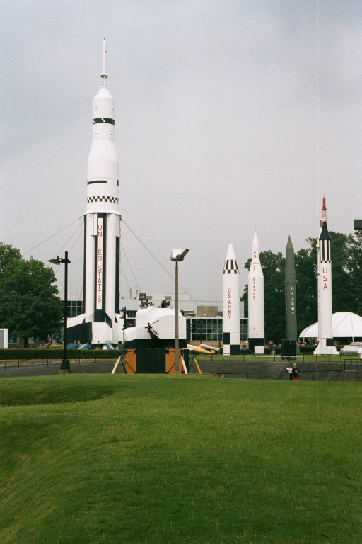 Saturn 1B and Redstone Rockets in the USSRC Rocket Park