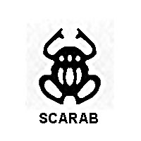 Egyptian hieroglyph for a scarab