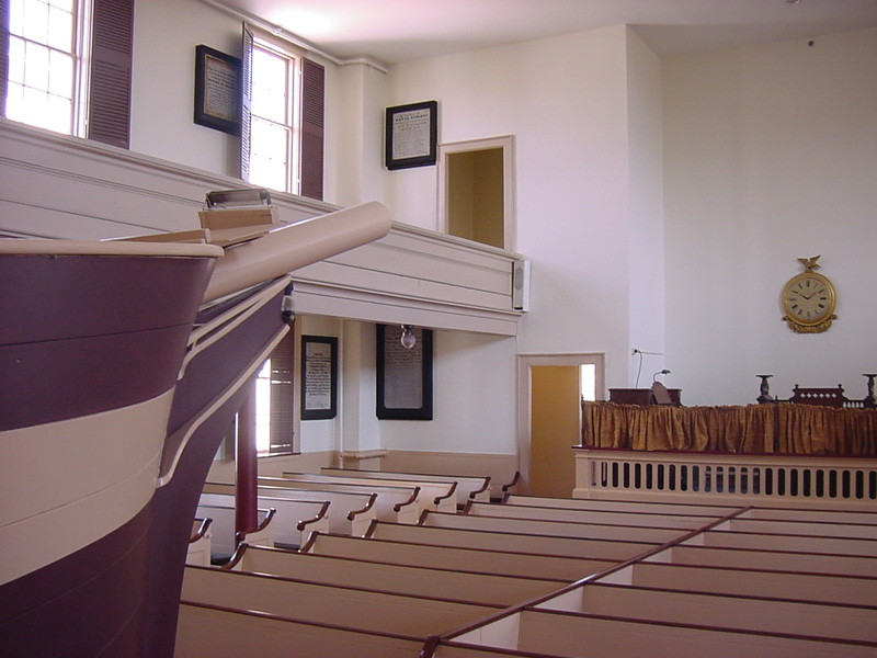 View from the pulpit of the Seaman's Bethel - Moby Dick