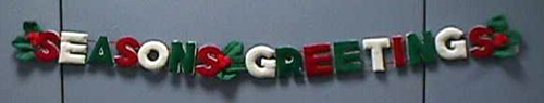 Sesons Greetings decoration