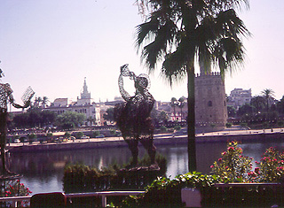 Sevilla from across the river