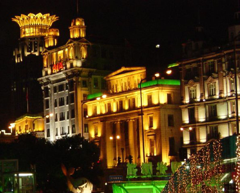 The Bund, with its grand buildings