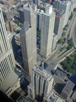 View from Hancock Tower Chicago