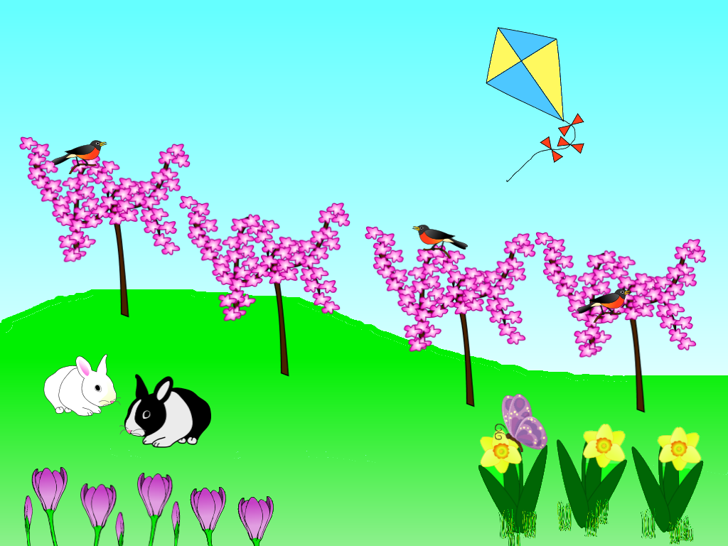 Spring fraction scene