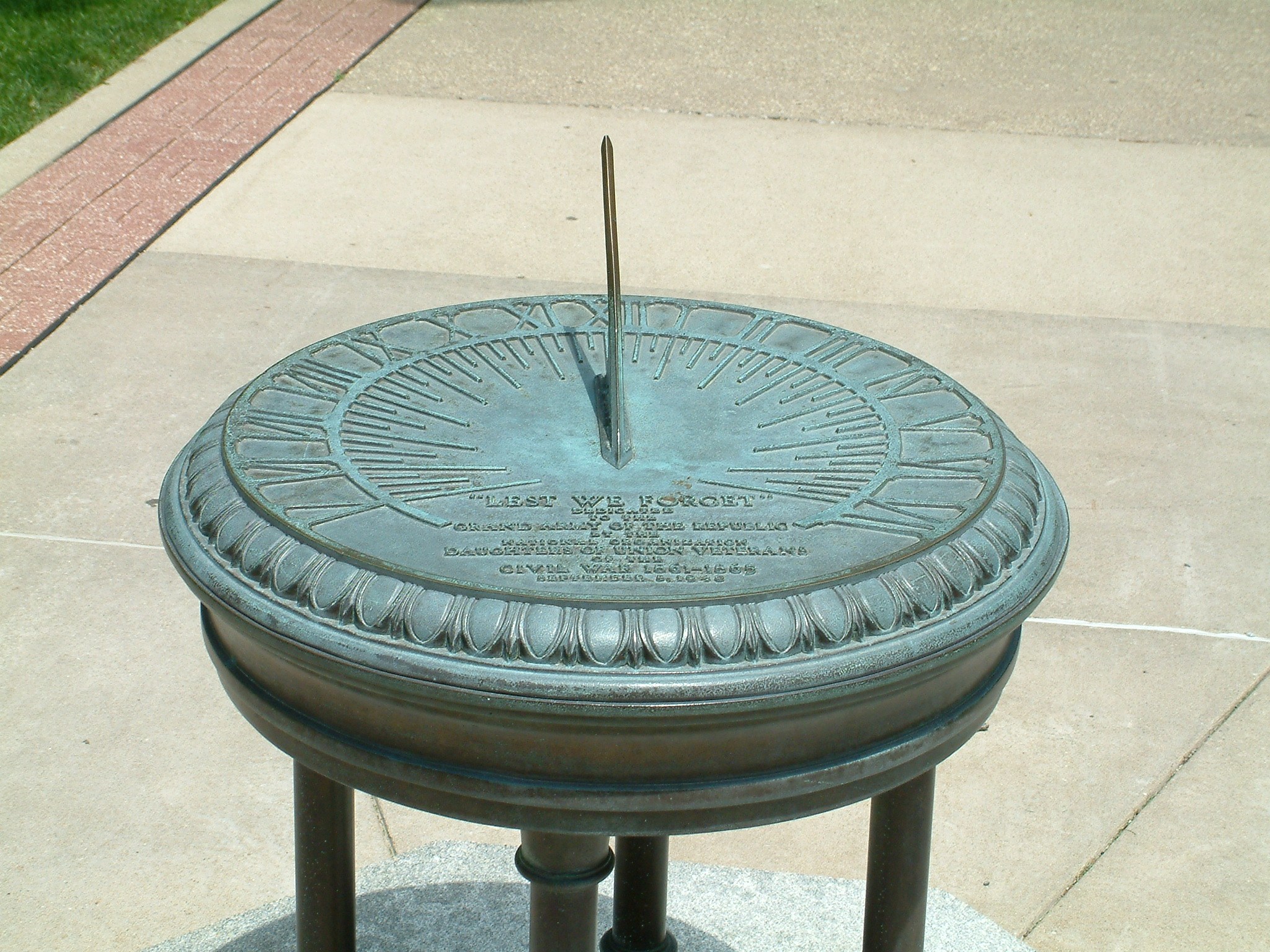 Sun Dial Outside the Illinois State Capital