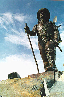 Sitka gold miner statue